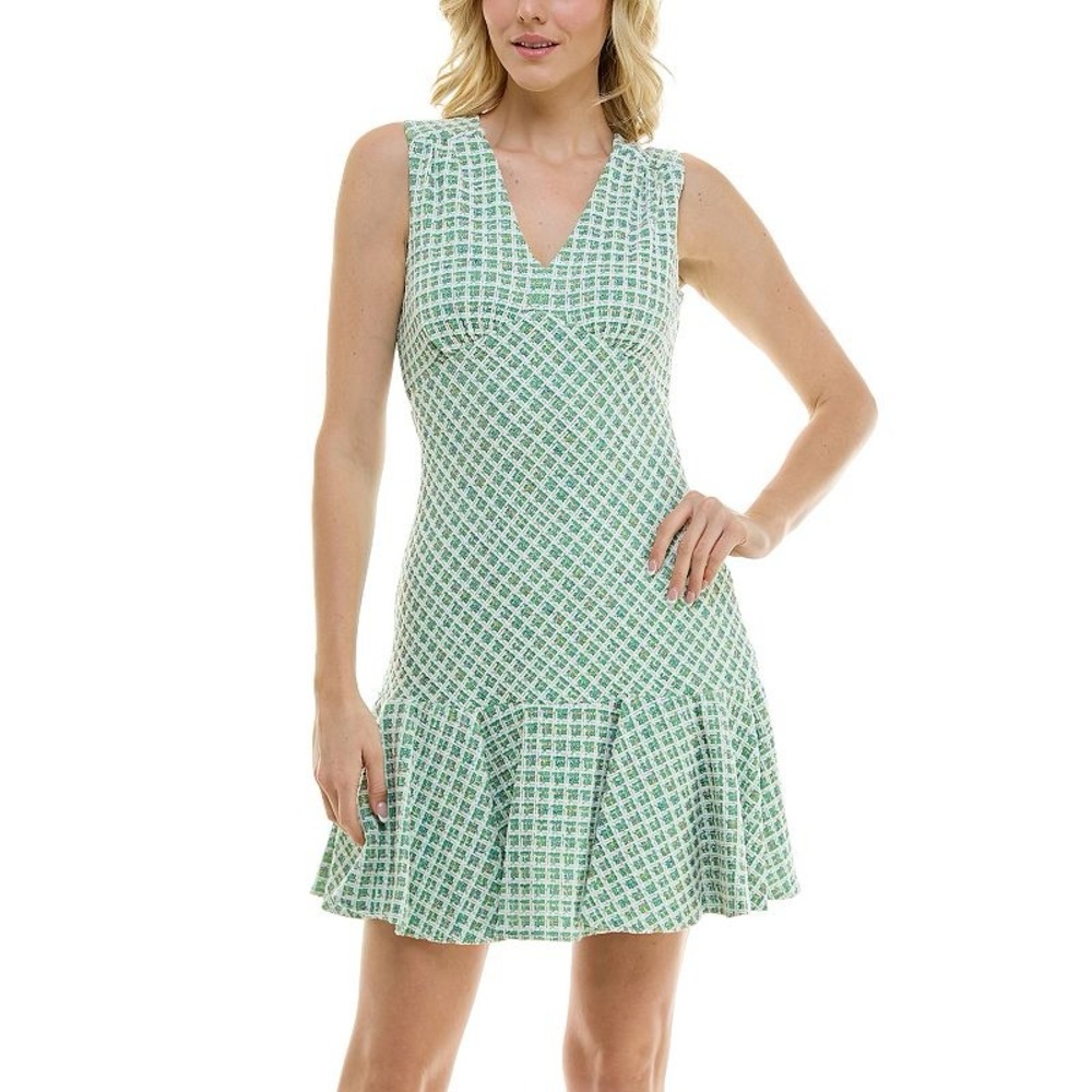 Taylor V Neck Lined Soft Luxury Tulip Dress 14 satin Escalada classy midi event